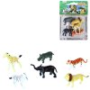 Zvířata divoká Safari 6cm plastové figurky zvířátka set 6ks blistr