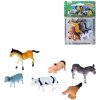 Zvířata domácí farma 5-6cm plastové figurky zvířátka set 6ks blistr