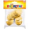 KARNEVAL Zlaté mince zlaťáky set 24ks v sáčku *KARNEVALOVÝ DOPLNĚK*