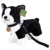 PLYŠ Pes francouzský buldoček 23cm s vodítkem Eco-Friendly *PLYŠOVÉ HRAČKY*