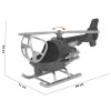 Vrtulník modrý 25cm plastová helikoptéra otevírací kabina