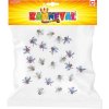 Moucha malá gumová 1,5cm set 24ks dekorace Halloween hmyz v sáčku