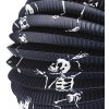 Lampion Halloween koule Kostra 25cm na svíčku / žárovku s hůlkou na baterie Světlo