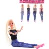 Panenka fashion blondýnka kloubová 30cm dlouhé vlasy 4 druhy