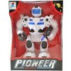 Robot bojový Pioneer chodící 23cm na baterie Světlo Zvuk