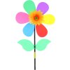 Větrník barevný květina 23x52cm plastová tyčka v sáčku