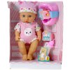 Panenka miminko 30cm set s doplňky pije čůrá na baterie Zvuk 2 barvy