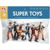 Kovbojové se zbraněmi plastové akční figurky 9cm set 6ks v sáčku