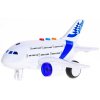 Letadlo 17cm plastové na setrvačník na baterie Světlo Zvuk 2 barvy