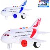 Letadlo 17cm plastové na setrvačník na baterie Světlo Zvuk 2 barvy