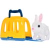 PLYŠ Králíček hopsající 17cm set s přepravkou na baterie Zvuk *PLYŠOVÉ HRAČKY*