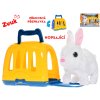 PLYŠ Králíček hopsající 17cm set s přepravkou na baterie Zvuk *PLYŠOVÉ HRAČKY*