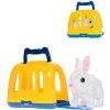 PLYŠ Králíček hopsající 17cm set s přepravkou na baterie Zvuk *PLYŠOVÉ HRAČKY*
