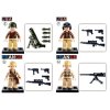SLUBAN ARMY WWII Mini figurka voják 12 druhů set s doplňky ke stavebnici plast