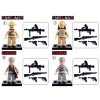 SLUBAN ARMY WWII Mini figurka voják 12 druhů set s doplňky ke stavebnici plast