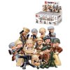 SLUBAN ARMY WWII Mini figurka voják 12 druhů set s doplňky ke stavebnici plast