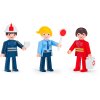 EFKO IGRÁČEK TRIO Zachraňujeme set 3 figurky kloubové s doplňky