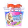 Sliz barevný zábavná hmota s koníkem 10cm Horse Friends 4 druhy v kelímku