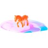 Sliz barevný zábavná hmota s koníkem 10cm Horse Friends 4 druhy v kelímku