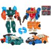 Auto závodní/robot Deformation Warrior transrobot set 2ks s doplňky 3 barvy