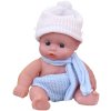 Panenka miminko v šatičkách 17cm 3 druhy plast