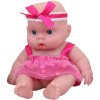 Panenka miminko v šatičkách 17cm 3 druhy plast