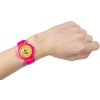 Hodinky dětské neonové ručičkové s kuličkovým labyrintem 5 barev plast