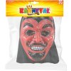 KARNEVAL Maska čert s rohy s šátkem *KARNEVALOVÝ DOPLNĚK*