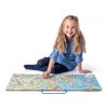 WOODY DŘEVO Hra mapa Evropy 3v1 naučné puzzle skládačka 75x45cm AJ