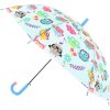 Deštník dětský barevný se sovičkami 83x66cm automatický 6 druhů