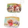 Peněženka dětská pejsci 12x9cm na zip 6 druhů v sáčku