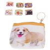 Peněženka dětská pejsci 12x9cm na zip 6 druhů v sáčku
