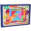 Stavebnice baby soft kostky barevné plastové set 41ks v krabici