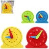 Hodiny barevné dětské ručičkové 15cm stolní plast 4 barvy