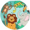 Notes kulatý dětský bloček Divoká zvířata safari 30 listů 8cm 3 druhy