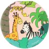 Notes kulatý dětský bloček Divoká zvířata safari 30 listů 8cm 3 druhy