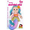 Panenka textilní hadrová mořská panna látková zpívá mluví na baterie Zvuk CZ