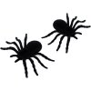 Pavouk černý Halloween dekorace zvířátko set 2ks guma