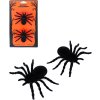 Pavouk černý Halloween dekorace zvířátko set 2ks guma