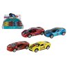 Auto závodní kov/plast 8,5cm na zpětné natažení 4 barvy 12ks v boxu
