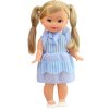 Panenka s copánky v pruhovaném oblečku 2 barvy