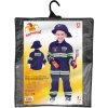 KARNEVAL Šaty hasič modrý vel. S (105-116cm) 4-6 let *KOSTÝM*