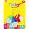 Chrastítko baby kousátko klíče pro miminko na kartě plast