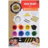 GRAFIX Obličejové barvy dětské premium set 9ks s doplňky