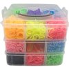 UDĚLEJ SI NÁRAMEK Gumičky LOOM BANDS 3000ks set s doplňky velký box