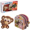 Mini Mani Opice interaktivní set pěnové zvířátko na kolečkách + kniha s aplikací