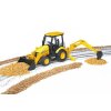 BRUDER 02427 (2427) Traktor JCB MIDI - čelní nakladač + bagr