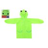 Pláštěnka dětská žába velikost 110-120cm zelená v sáčku 23x25cm