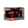 Traktor Zetor plast 9x14cm na setrvačník na bat. se světlem se zvukem v krabici 18x12x10,5cm
