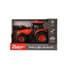 Traktor Zetor plast 9x14cm na setrvačník na bat. se světlem se zvukem v krabici 18x12x10,5cm